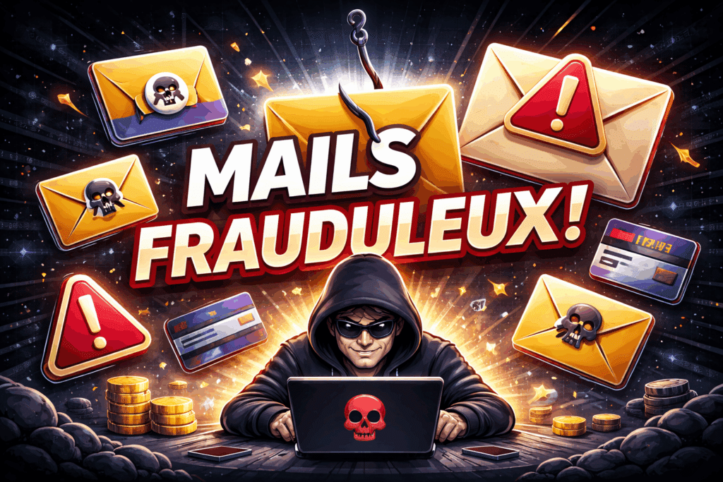 Attention, mails frauduleux
